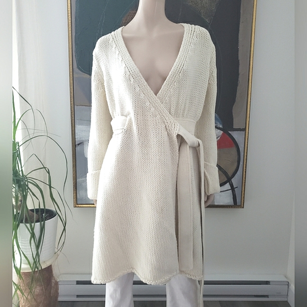Stefanel | Belted Knit Cardigan Coat